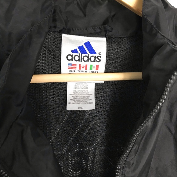 Adidas Men’s Windbreaker Jacket Size Large - Picture 3 of 3